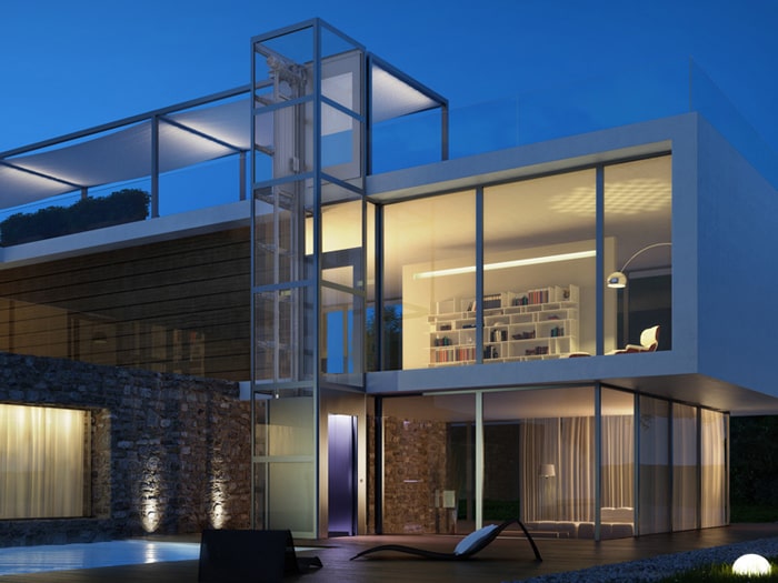 TKE ThyssenKrupp schoenes Haus mit Pool und Aufzug